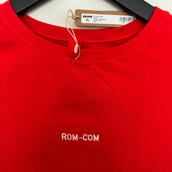 SKIMS COTTON JERSEY TSHIRT ROM-COM T-SHIRT NEW NWT L LARGE - Picture 4 of 6